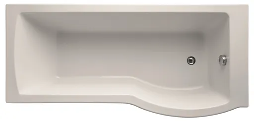 Ideal Standard Tempo Arc Acrylic Right-handed P-shaped Shower Bath (L)1695mm (W)795mm