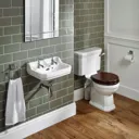 Ideal Standard Waverley D-shaped Wall-mounted Cloakroom Basin (W)45cm