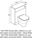 Ideal Standard Tesi Contemporary Back to wall Rimless Toilet set with Soft close seat