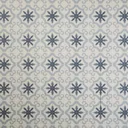 Hydrolic Blue Matt Flower Concrete effect Porcelain Wall & floor Tile Sample