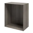 GoodHome Atomia Grey oak effect Modular furniture cabinet, (H)1125mm (W)1000mm (D)580mm