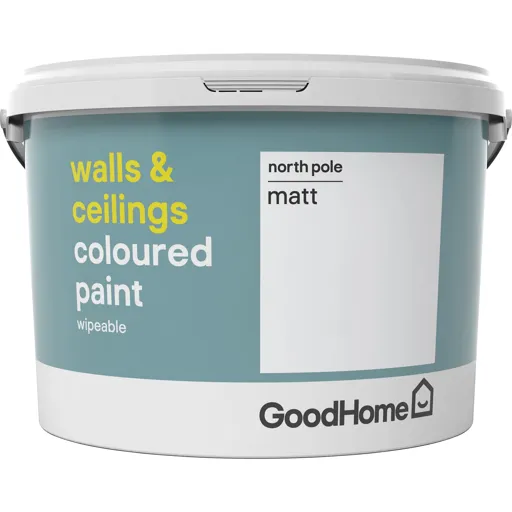 GoodHome Walls & ceilings North pole Matt Emulsion paint, 2.5L