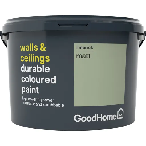 GoodHome Durable Limerick Matt Emulsion paint 2.5L