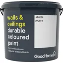 GoodHome Durable Alberta Matt Emulsion paint, 5L