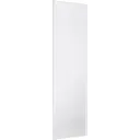 Valla White 1 panel Sliding Wardrobe Door (H)2500mm (W)622mm
