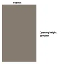 Valla White 1 panel Sliding Wardrobe Door (H)2500mm (W)772mm