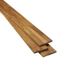GoodHome Surin Natural Oiled Teak Solid wood Flooring Sample