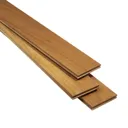 GoodHome Krabi Matt Teak Solid wood Flooring Sample