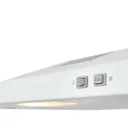 VHW60A White Enamel steel Visor Cooker hood, (W)60cm