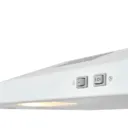 VHW60A White Enamel steel Visor Cooker hood, (W)60cm