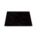 Cooke & Lewis CLCER60A 4 Zone Black Glass Ceramic Hob, (W)590mm
