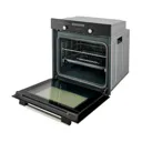 Cooke & Lewis CLPYBLa Black Built-in Electric Single Pyrolytic Oven