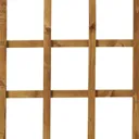 Forest Garden Traditional Square Dip treated Trellis panel (W)0.91m (H)1.83m