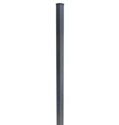 GoodHome Neva Aluminium Taupe Square Fence post (H)1.39m (W)70mm