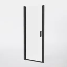 GoodHome Beloya Clear 1 panel Framed Full open pivot Door (W)925mm