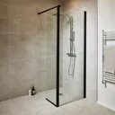 GoodHome Beloya Clear Clear Shower panel (H)1949mm (W)1250mm (T)8mm