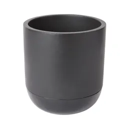Glazed Black Terracotta Plant pot (Dia)20.4cm