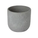 Grey Clay Speckle Plant pot (Dia)10.4cm