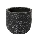 Charcoal Speckled Plant pot (Dia)16.2cm