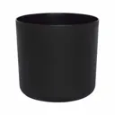 Black Plastic Round Plant pot (Dia)13.5cm