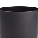 Black Plastic Round Plant pot (Dia)13.5cm