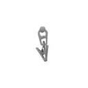 GoodHome Nisis White Plastic Sliding clip (L)44mm, Pack of 20