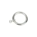 GoodHome Olympe Nickel effect Grey Curtain ring (Dia)28mm, Pack of 10