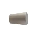 GoodHome Chalki White Wood Cone Curtain pole finial (Dia)28mm