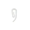 GoodHome Nisis White Plastic Curtain hook (L)25mm, Pack of 20