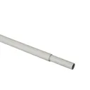 GoodHome Ikaria Matt White Extendable Curtain pole, (L)1000mm-1500mm (Dia)20mm