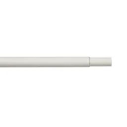 GoodHome Ikaria Matt White Extendable Curtain pole, (L)1000mm-1500mm (Dia)20mm