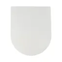 GoodHome Cavally White Quick release Soft close Toilet seat