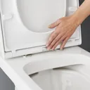 GoodHome Teesta White Quick release Soft close Toilet seat