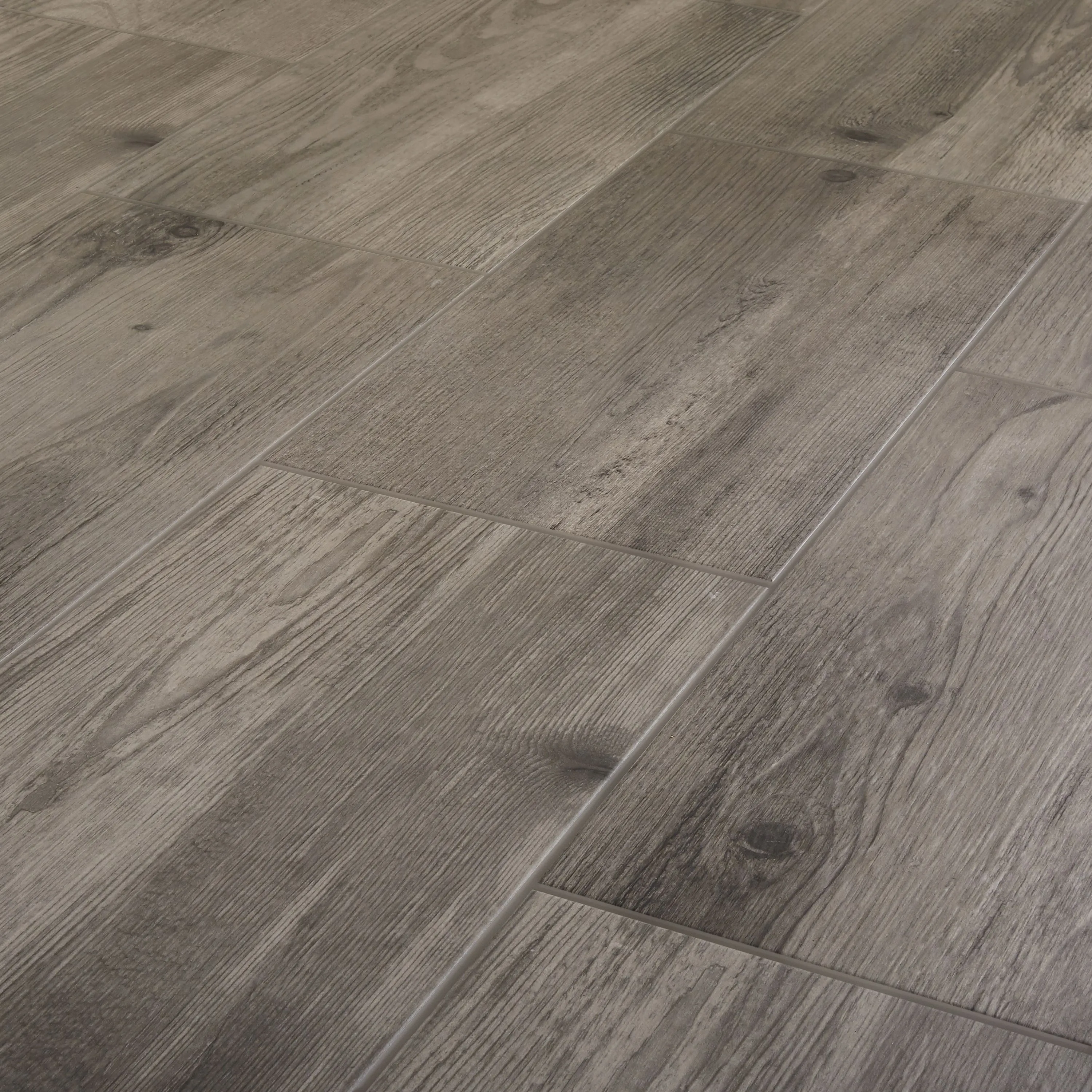 Norwegio Grey Matt Wood effect Ceramic Floor Tile Sample