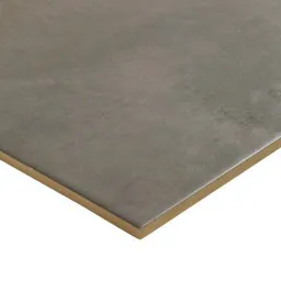 Floated Medium grey Satin Concrete effect Porcelain Floor Tile Sample