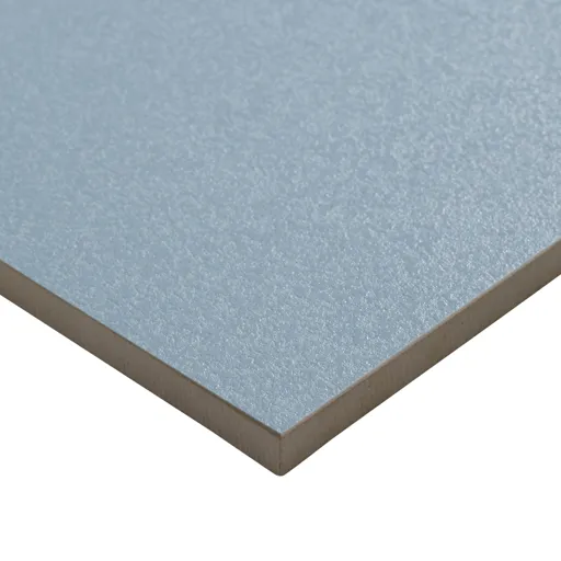 Hydrolic Light blue Matt Concrete effect Porcelain Floor Tile Sample