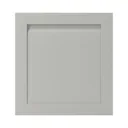 GoodHome Garcinia Matt stone integrated handle shaker Appliance Cabinet door (W)600mm (T)20mm