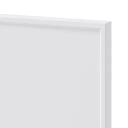GoodHome Pasilla Matt white thin frame slab Drawer front, bridging door & bi fold door, (W)1000mm