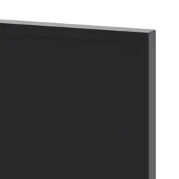 GoodHome Pasilla Matt carbon thin frame slab Larder/Fridge Cabinet door (W)300mm (T)20mm