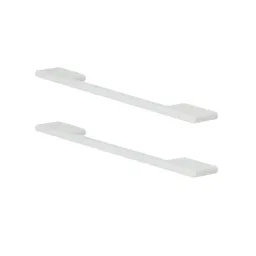 GoodHome Cacao White Painted Bar Cabinet Handle (L)220mm, Pack of 2