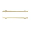 GoodHome Dukkah Brushed Gold Brass effect Bar Cabinet Handle (L)257mm, Pack of 2