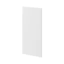 GoodHome Pasilla Matt white thin frame slab Standard End panel (H)720mm (W)320mm