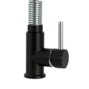 Cooke & Lewis Farin Black Chrome effect Kitchen Side lever Tap