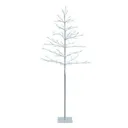 5ft White Pre-lit LED Christmas berry tree