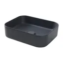 GoodHome Tekapo Rectangular Counter-mounted Counter top Basin (W)45cm