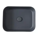 GoodHome Tekapo Rectangular Counter-mounted Counter top Basin (W)45cm