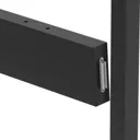 GoodHome Alara Industrial black Modular Room divider panel (H)0.13m (W)1m