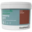 GoodHome Windowsills & trims Harrow Smooth Matt Masonry paint, 2.5L