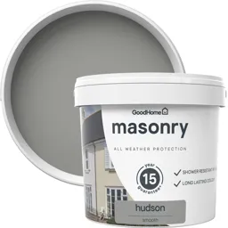 GoodHome Classic Hudson Smooth Matt Masonry paint, 5L