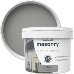 GoodHome Classic Hudson Smooth Matt Masonry paint, 10L